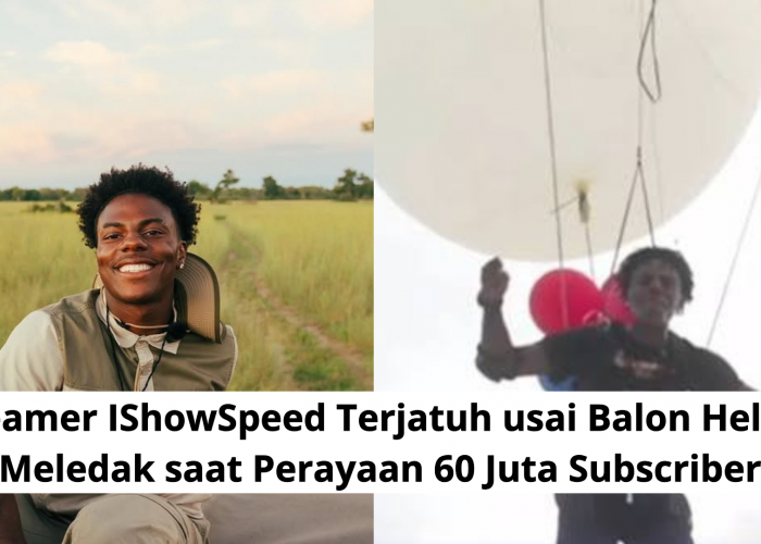 Streamer IShowSpeed Terjatuh usai Balon Helium Meledak saat Perayaan 60 Juta Subscriber