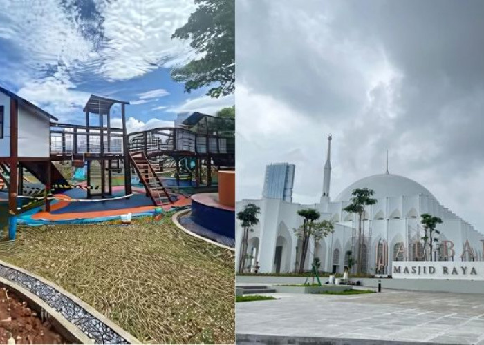 Baru Empat Hari Diresmikan, Playground Gratis Masjid Raya Al-Bakrie Mulai Alami Kerusakan 