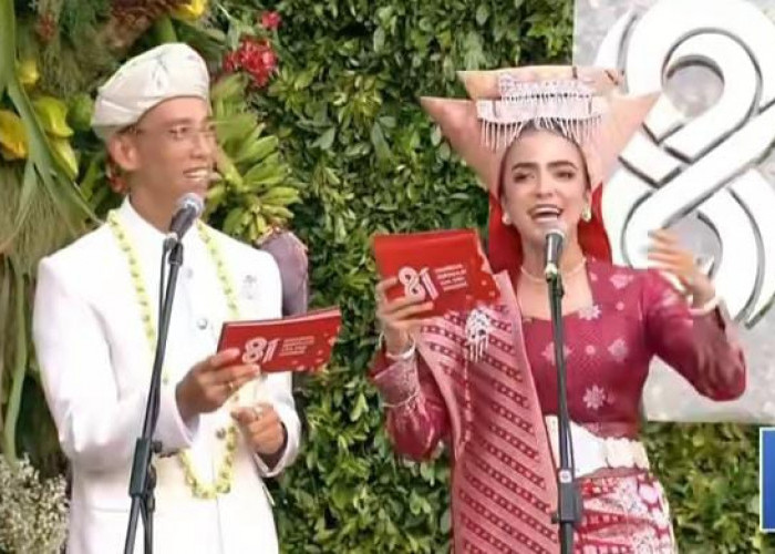 Mengenakan Baju Adat Lampung, Sagifa Raih Hadiah Motor Listrik Pemenang Busana Terbaik di Istana Merdeka
