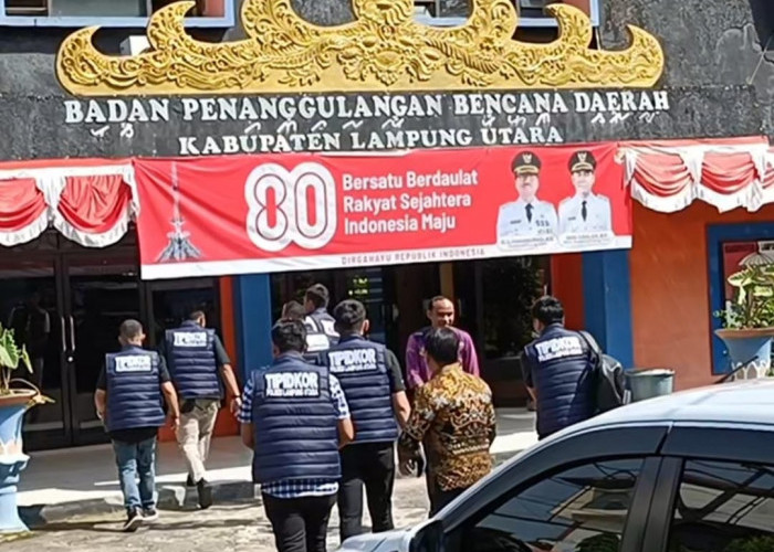 Unit Tipikor Geledah Kantor BPBD Lampung Utara, Polisi Bawa Sejumlah Dokumen Penting