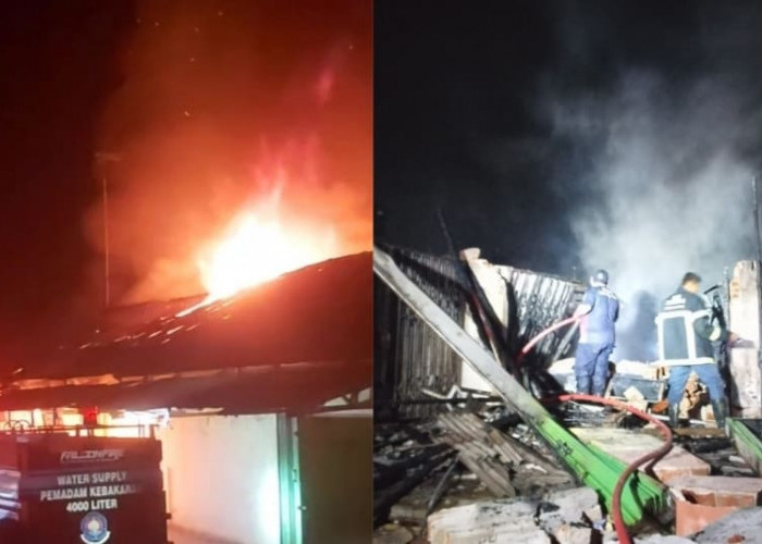 Belasan Ruko di Pasar Labuhan Ratu Ludes Terbakar, Diduga Akibat Korsleting Listrik