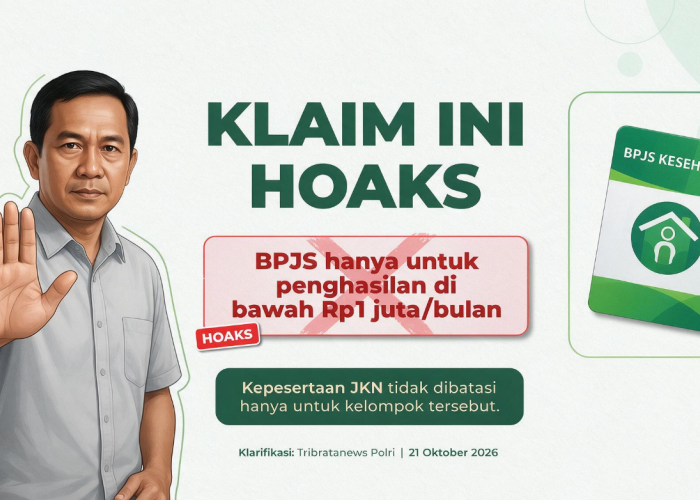 Jangan Salah Paham, Klaim BPJS Hanya Menanggung Warga Bergaji di Bawah Rp1 Juta adalah Hoaks