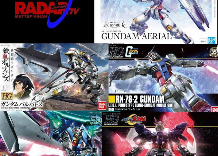 Top 5 Gundam High Grade dengan Desain Mulus dan Keren