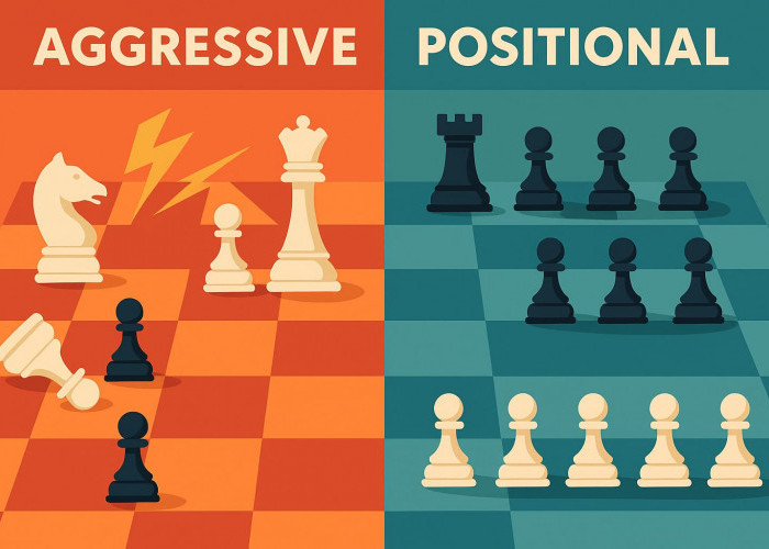 Kamu Termasuk Pecatur Agresif atau Posisional? Kenali Gaya Mainmu di Papan Catur!