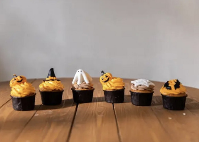 Cupcake Pumpkin Cinnamon, Camilan Manis Berhias Labu yang Gemas untuk Halloween