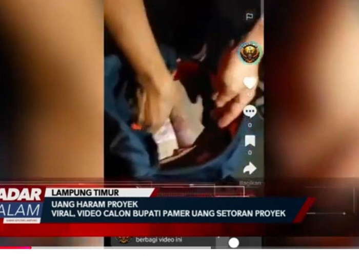 Calon Bupati di Lampung Diduga Pamer Gepokan Uang Rupiah dan Dolar Amerika Viral di Medsos