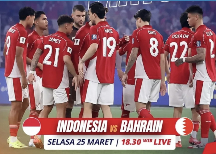 Indonesia VS Bahrain; Laga Penuh Tekanan di Malam Ini