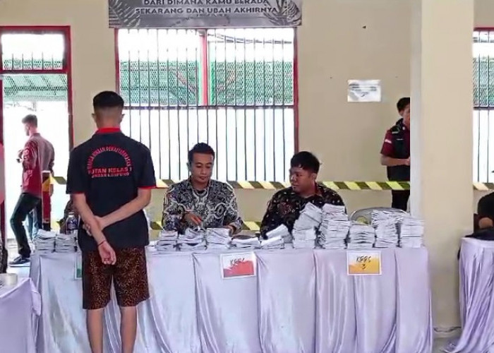 Warga Binaan Lapas dan Rutan Bandar Lampung Salurkan Hak Suara di Pemilu 2024