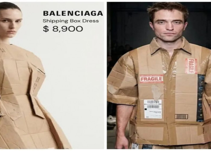 Balenciaga Rilis Gaun Kardus Seharga Rp151 Juta, Pemicu Kontroversi Baru Dunia Fesyen