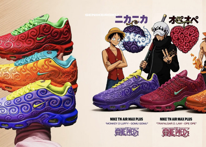 Nike Ubah Kekuatan Buah Iblis ONE PIECE Jadi Desain Sepatu Air Max Plus