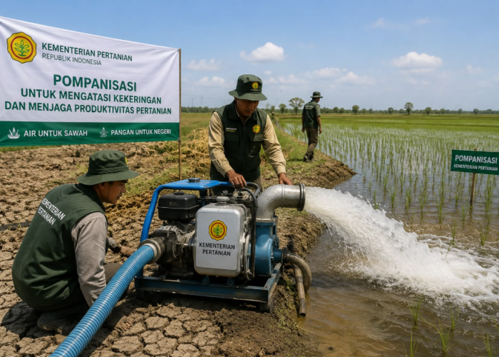 Kemarau Uji Kesiapan Pemerintah Jaga Produksi Pangan, Pompanisasi Dipercepat di Daerah Rawan Kekeringan