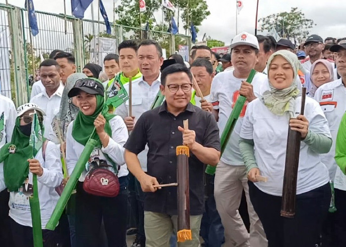 Patroli Kentungan di Lampung Tengah, Cak Imin Serukan Perubahan dan Pilih AMIN