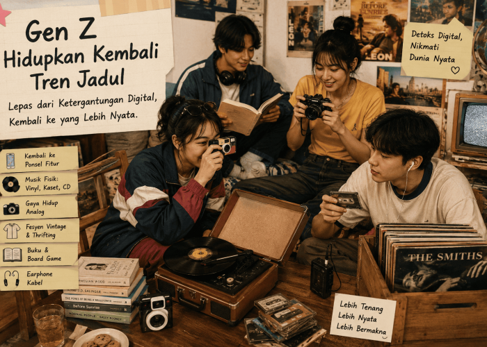 Gen Z Hidupkan Kembali Tren Jadul untuk Lepas dari Ketergantungan Digital