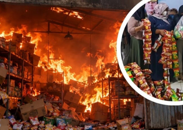 Gudang Terbakar Tewaskan Kepala Gudang, Warga Malah Menjarah
