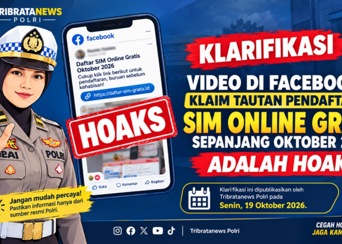 Tawaran SIM Gratis Bisa Menggoda, Polri Ingatkan Tautan Viral Oktober 2026 Hoaks