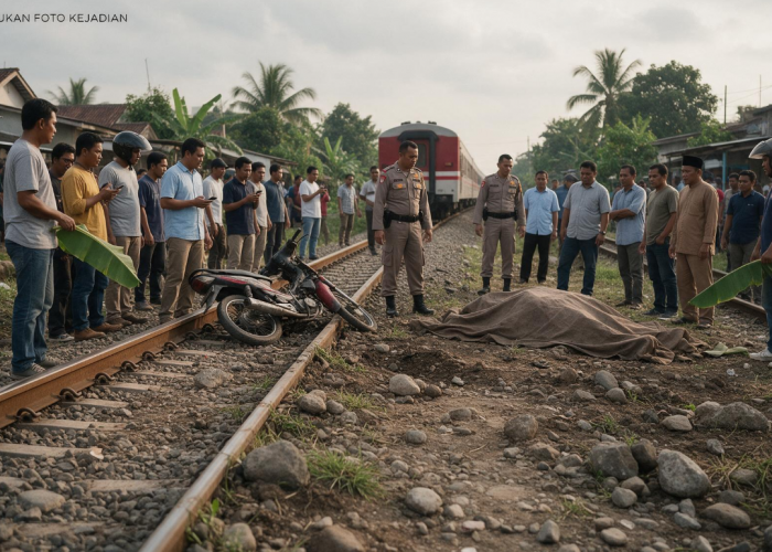 Nyawa Jadi Taruhan di Perlintasan Tanpa Palang, Sekali Lengah Kereta Tak Bisa Berhenti Mendadak