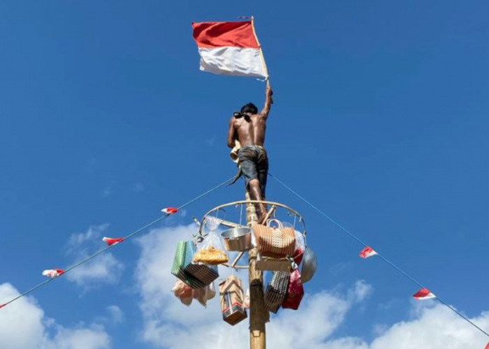 Jelang HUT RI ke-81, Wajah Bandar Lampung Mulai Dipenuhi Nuansa Merah Putih
