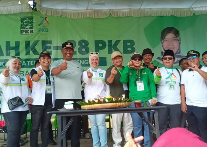 Harlah ke-28 PKB Lampung Tengah Meriah, Ribuan Warga Padati Jalan Sehat dan Bakti Sosial