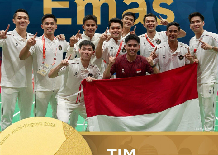 Setelah 28 Tahun Tim Bulutangkis Indonesia Kembali Raih Emas Beregu Putra di Asian Games 
