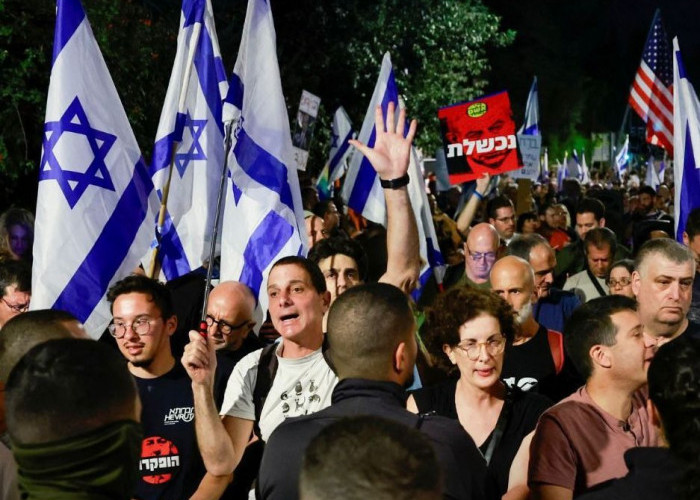 Ratusan Demonstran Kepung Rumah Netanyahu di Yerusalem, Protes Serangan ke Gaza