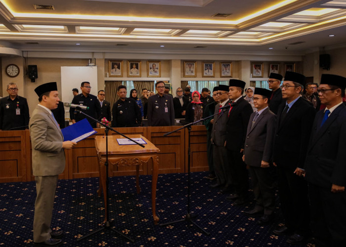 Sekdaprov Lampung Lantik 20 Pejabat Baru, Perkuat Struktur Birokrasi dan Kinerja Pemerintahan Daerah