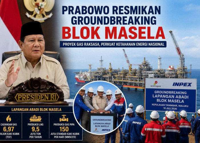 Prabowo Resmikan Groundbreaking Proyek Gas Raksasa Blok Masela, Perkuat Ketahanan Energi Nasional