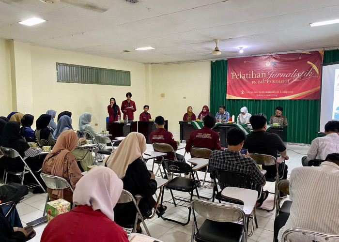 Calon Psikolog Belajar Jurnalistik, Ada Apa Sabtu di UM Lampung ?