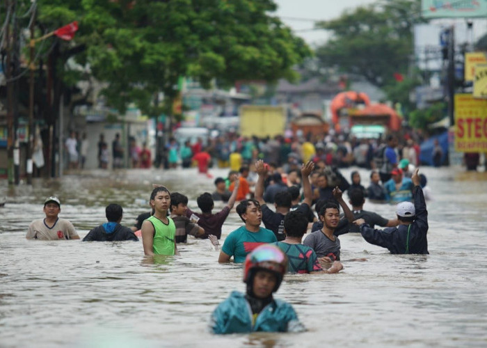 Banjir Terparah Di Ambulu Cirebon Jawa Barat, 1.000 Rumah Lebih Terendam