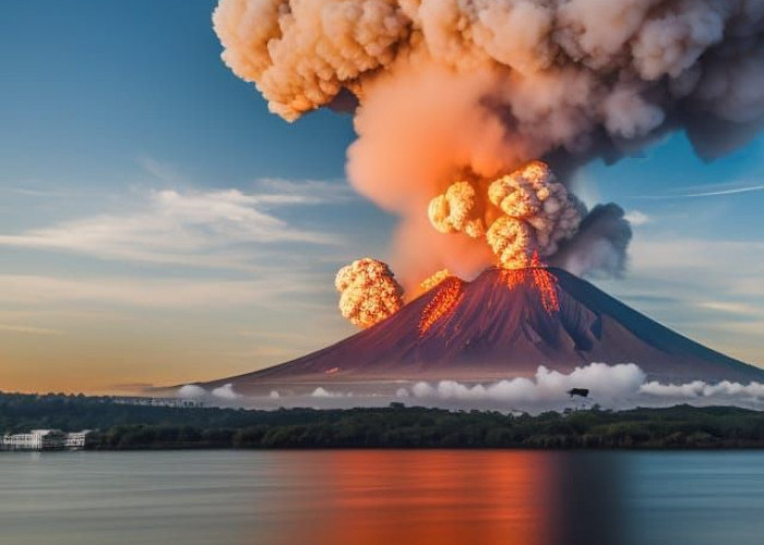 Beredar Video AI Erupsi Gunung Anak Krakatau