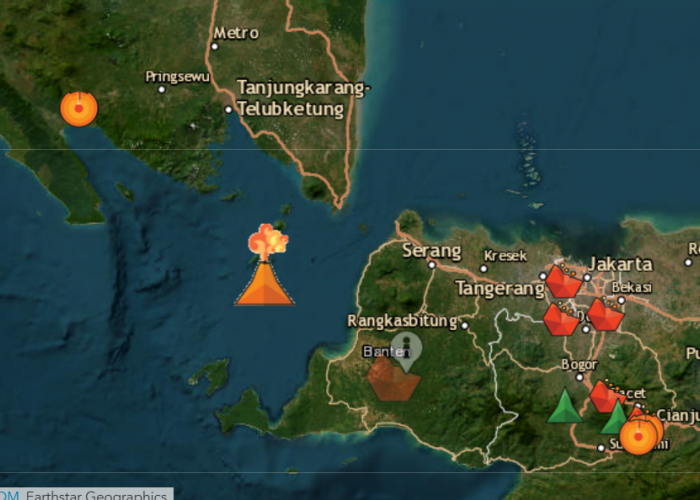 Gunung Anak Krakatau Kembali Erupsi, Status Siaga Level III Masih Berlaku