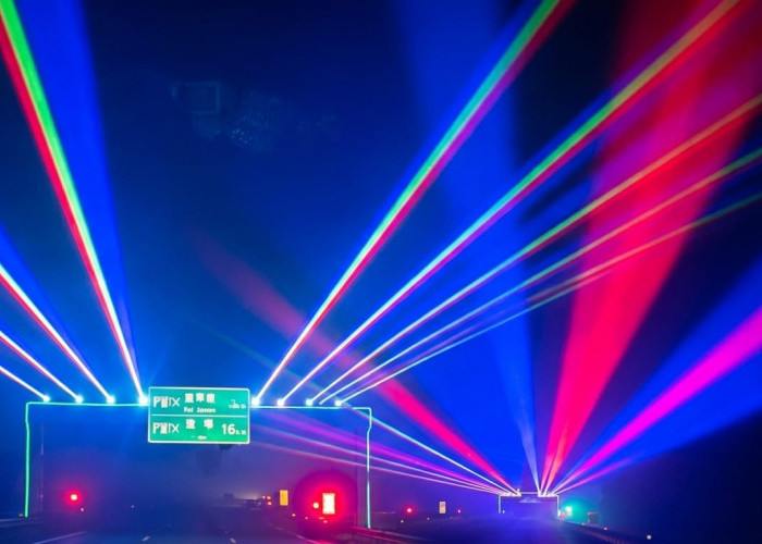China Pasang Lampu Laser di Jalan Tol, Cara Unik Cegah Pengemudi Tertidur