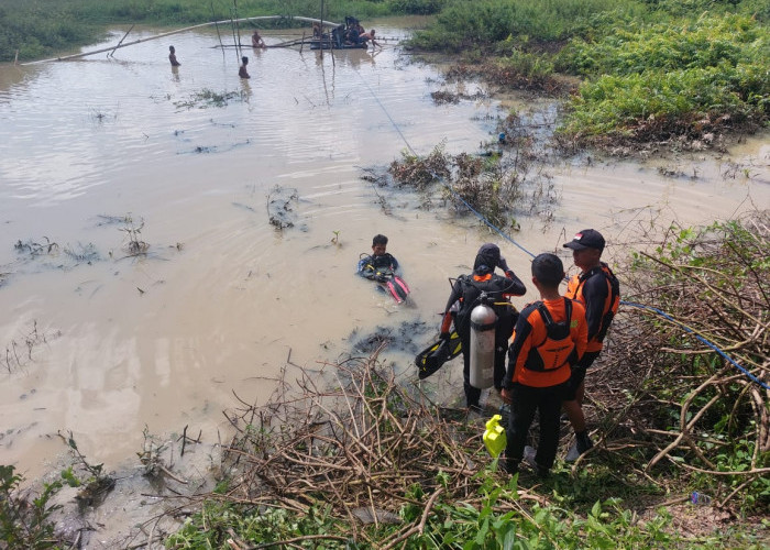Tim SAR Gabungan Lakukan Pencarian Warga Gunung Sugih Tenggelam di Embung Desa