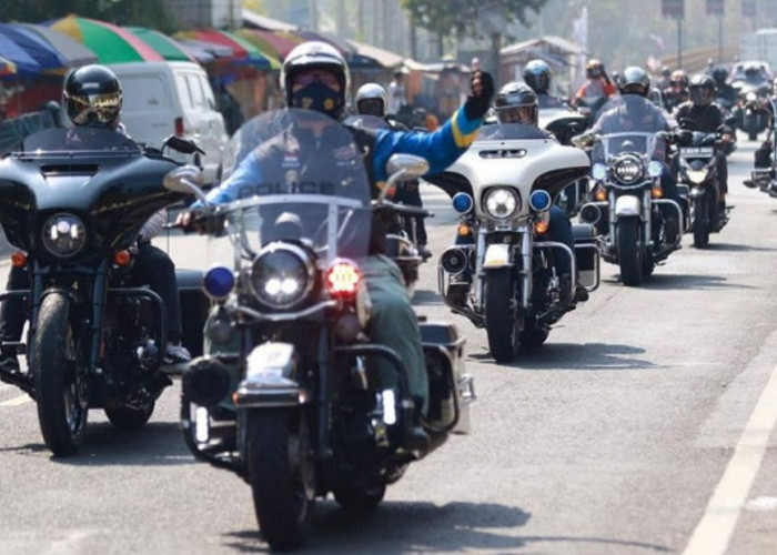 Viral, Diduga Rombongan Harley Davidson Asal Lampung Konvoi di Jalur Mobil Jembatan Suramadu