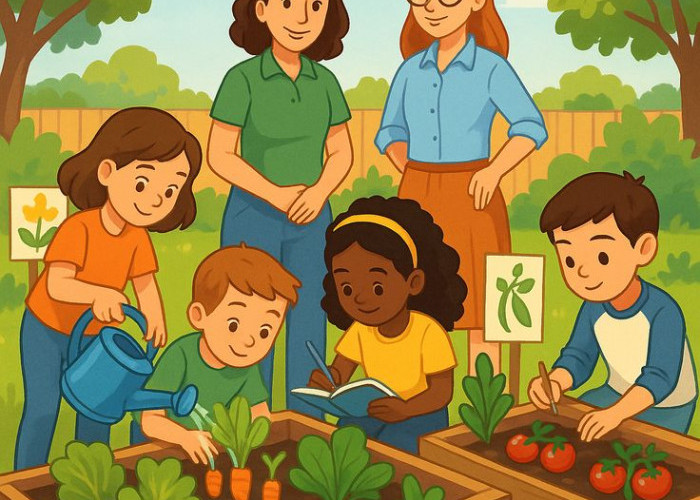 Kebun Gizi di Sekolah Jadi Sarana Edukasi Pola Makan Sehat bagi Siswa