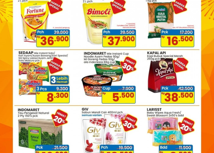 Sampai Besok, Promo 4 Hari Indomaret, Dari Minyak Goreng hingga Baby Wipes