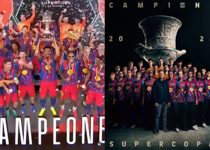 Tekuk Real Madrid 3-2, Barcelona Juara Piala Super Spanyol 