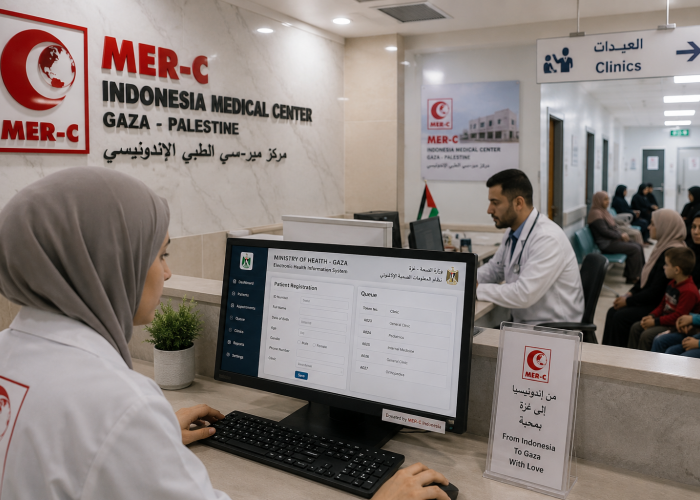 MER-C Indonesia Medical Center Terapkan Sistem Digital untuk Tingkatkan Layanan Kesehatan di Gaza
