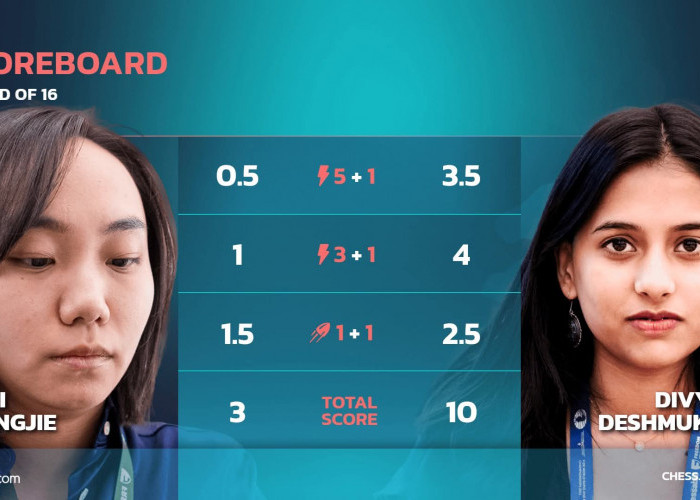 Dominasi Membahana: Divya Deshmukh Melumat Lei Tingjie 10-3