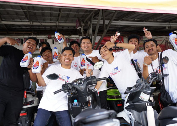 Cuaca Terik Tak Jadi Halangan, Federal Oil Bekali Komunitas Matic Lampung Tips Berkendara Aman