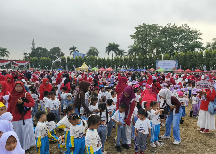 43.818 Anak PAUD-TK di Lampung Serentak Ikuti Senam Anak Indonesia Hebat