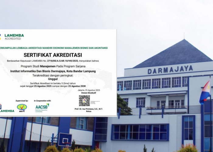 Langkah Pasti Menuju Kelas Dunia: Prodi Manajemen IIB Darmajaya Raih Akreditasi 'Unggul' dari LAMEMBA