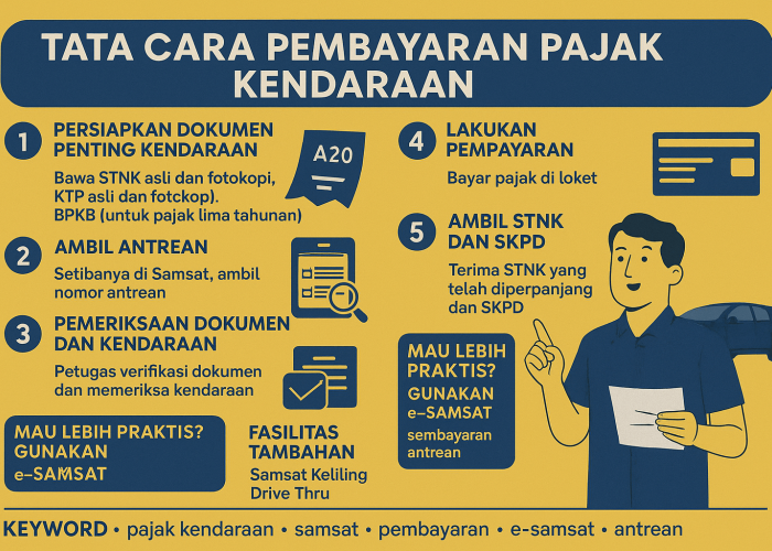Bayar Pajak Kendaraan Kini Lebih Gampang! Simak Prosedur Lengkap di Samsat Bandar Lampung