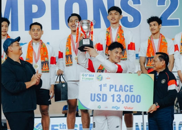 Setelah Kalahkan Thailand dalam Laga Dramatis, Timnas Voli Putra Raih Gelar Juara Sea V Leg 2