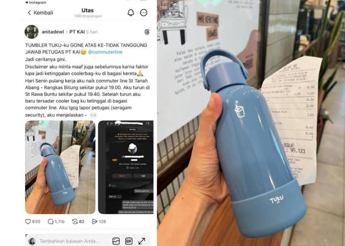 Berita: Penumpang KRL yang Viral karena Tumbler Hilang Disebut Dipecat dari Kantor