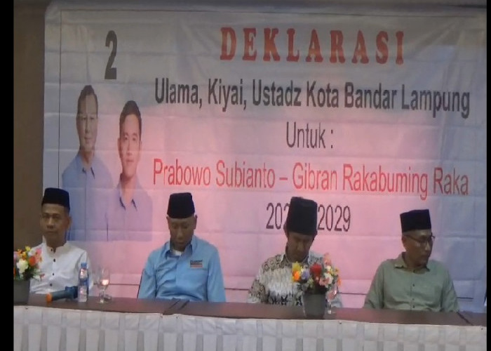 Menuju Pilpres 2024, Ulama di Bandar Lampung Dukung Prabowo - Gibran 