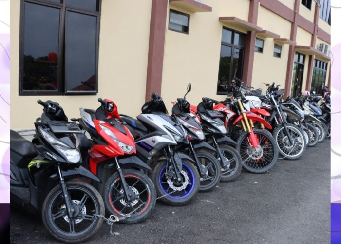 21 Motor Curanmor Disita Polres Pringsewu, Segera Cek Motormu Bawa STNK dan BPKB