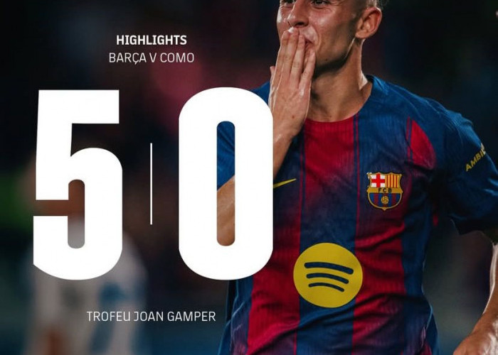 Barcelona Pesta Gol, Kalahkan Como 5-0 dalam Laga Joan Gamper Trophy