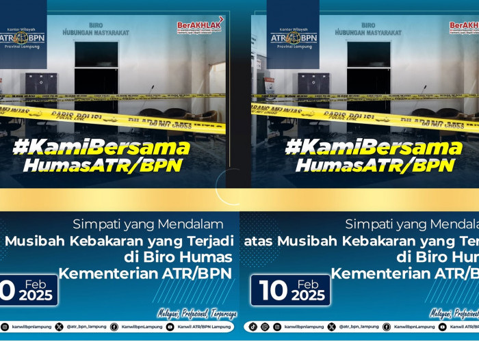 Pasca Kebakaran, ATR/BPN Sampaikan Rasa Simpati Mendalam dan Komit Berikan Layanan Terbaik