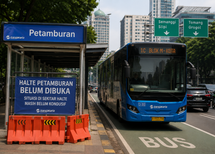 Halte Petamburan Belum Dibuka, TransJakarta Alihkan Sejumlah Rute Lewat Tol Dalam Kota