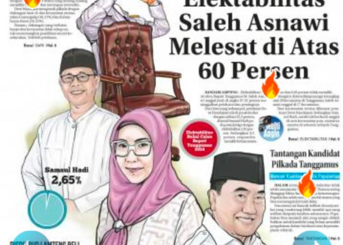 Elektabilitas Saleh Asnawi Melesat di Atas 60 Persen